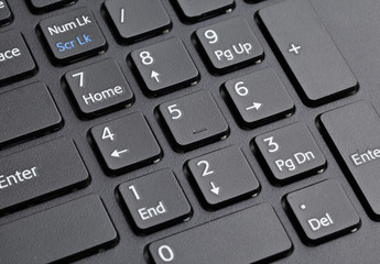 number keyboard of computer