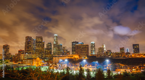 Naklejka samoprzylepna Los angeles w nocy
