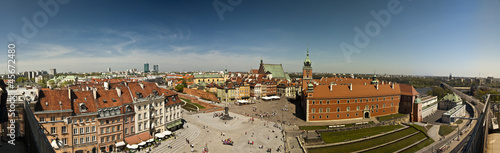 Naklejka samoprzylepna Panorama warszawy