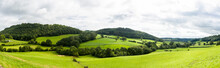 Panorama Of Welsh Countryside