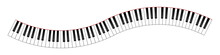 Curved Piano Keyboard