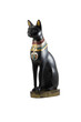Black egyptian cat figurine