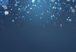 Abstract blue Snowflake background