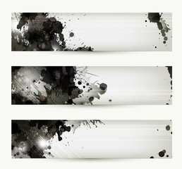 Abstract grunge artistic headers