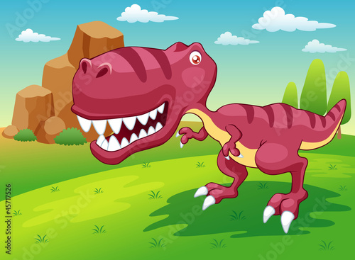 Board z aluminiowym obramowaniem Ilustracja wektora dinozaur animowany