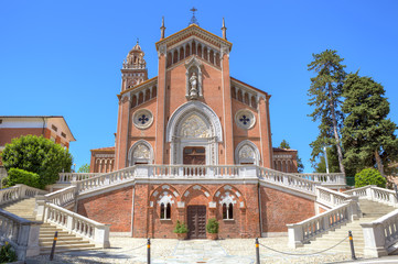 Wall Mural - Catholic church exterior view.