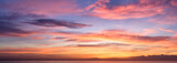 Fototapeta  - Fine orange and blue sunrise on the beach