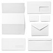 © Lumos sp - leaflet letter business card white blank paper template