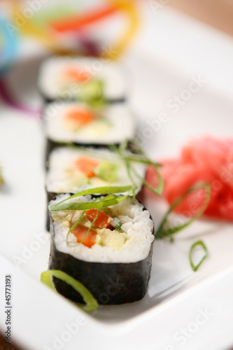 Tapeta ścienna Sushi z warzywami
