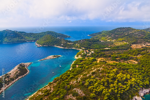 Board z aluminiowym obramowaniem Wyspa mljet