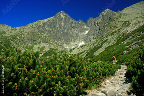 Board z aluminiowym obramowaniem Skalisty taniec - Łomnica, wysokie Tatry