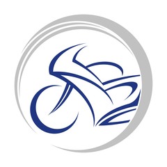 Fotobehang - motorbike circle logo