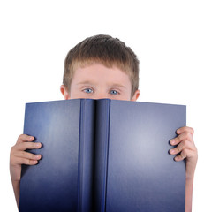 Wall Mural - reading school boy with book