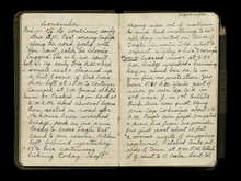 World War One Soldier's Diary Pages