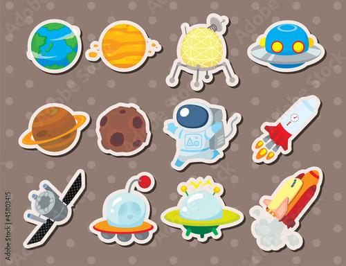 Naklejka na szybę space stickers