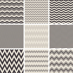 Wall Mural - seamless zig zag patterns