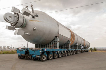 Transporting mega installation to refinery