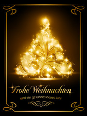 Wall Mural - Christmas card, Weihnachtskarte