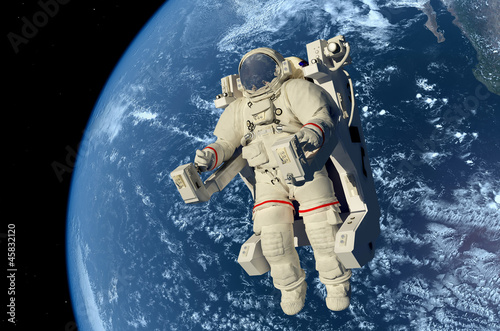 Board z aluminiowym obramowaniem Astronauta