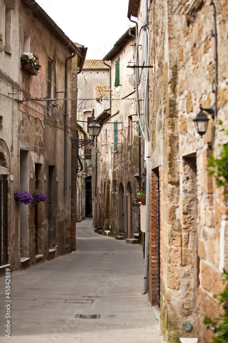 Obraz w ramie strada di Pitigliano