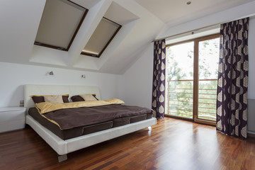 Wall Mural - Bedroom with balcony