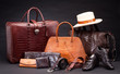 © venusangel - Set of crocodile leather products