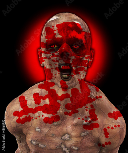 Fotoboard na płycie Okropne zombie