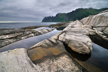 Wall Mural - Beautiful landscape of north Norway