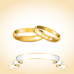 Gold wedding rings