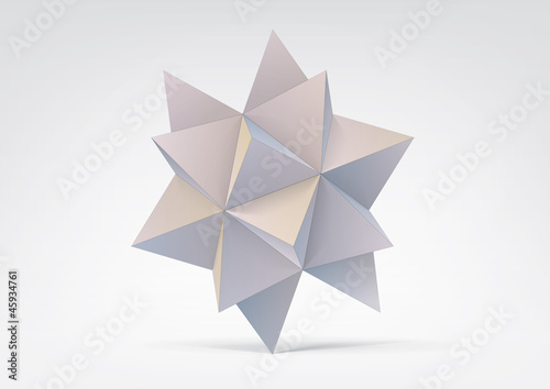 Naklejka samoprzylepna Abstrakcyjny kształt geometryczny z piramid