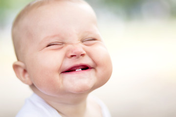 beautiful smiling cute baby