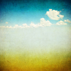 retro image of cloudy sky