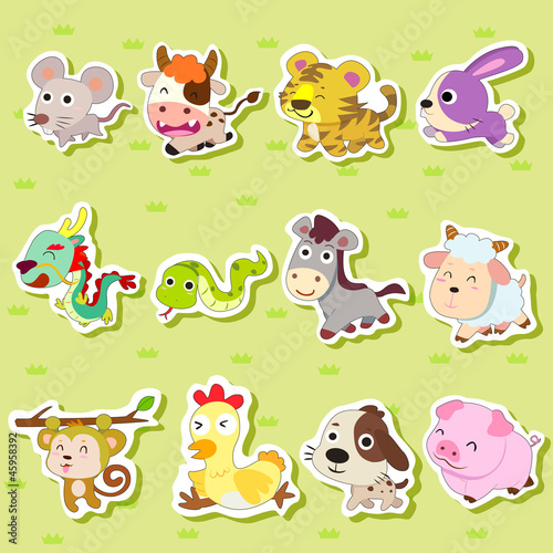 Obraz na płótnie canvas Chiński zodiak animal05