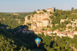 Envol d'une montgolfière à Rocamadour