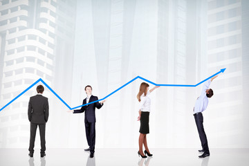 Wall Mural - Business Growth And Success Graph