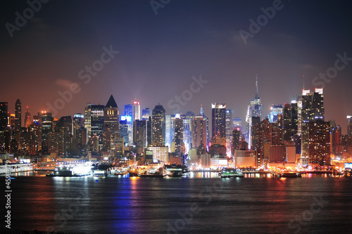 Plakat na papierze fotorealistycznym Manhattan nowego jorku