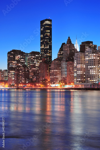 Plakat na papierze fotorealistycznym Panoramę Nowego Jorku manhattan midtown