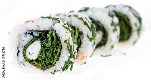 Tapeta ścienna Rolki sushi na białym tle
