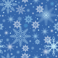 Snowflakes background vector