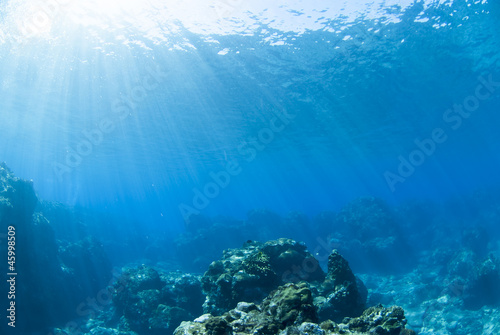 Naklejka samoprzylepna Światło w dno oceanu