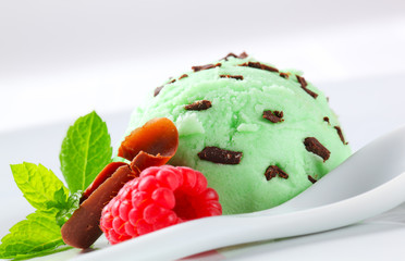 Poster - Scoop of green ice cream