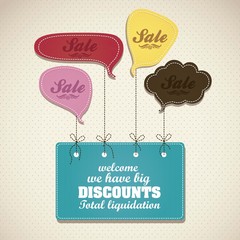 Sticker - illustration of sale