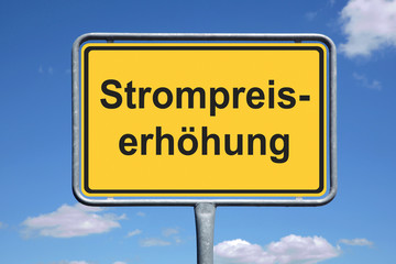 Poster - Strompreiserhöhung