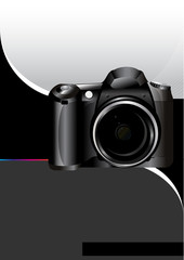 Poster - Vector abstract background with the camera