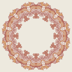 Aufkleber - Ornamental ethnicity pattern
