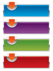 Wall Mural - vector colorful arrow banners
