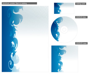 Aufkleber - Abstract blue corporate identity design