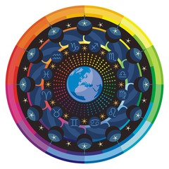 rainbow mandala