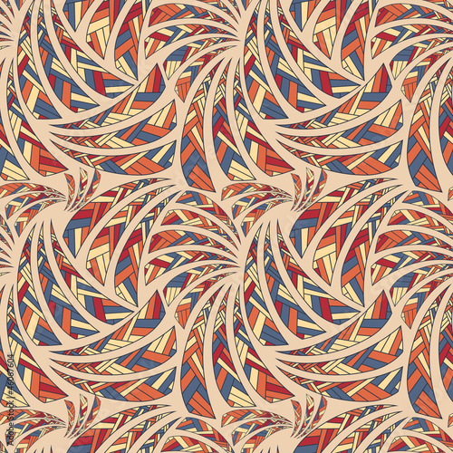 Naklejka na szybę Ethnic seamless pattern, background