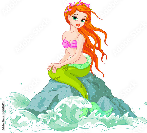 Naklejka dekoracyjna Beautiful Mermaid